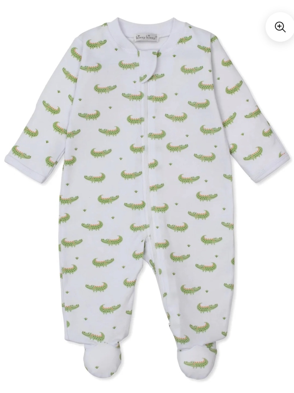 Like NEW Kissy Kissy Crocodile Onesie, Pima Cotton Footie Boy Zipper Alligator